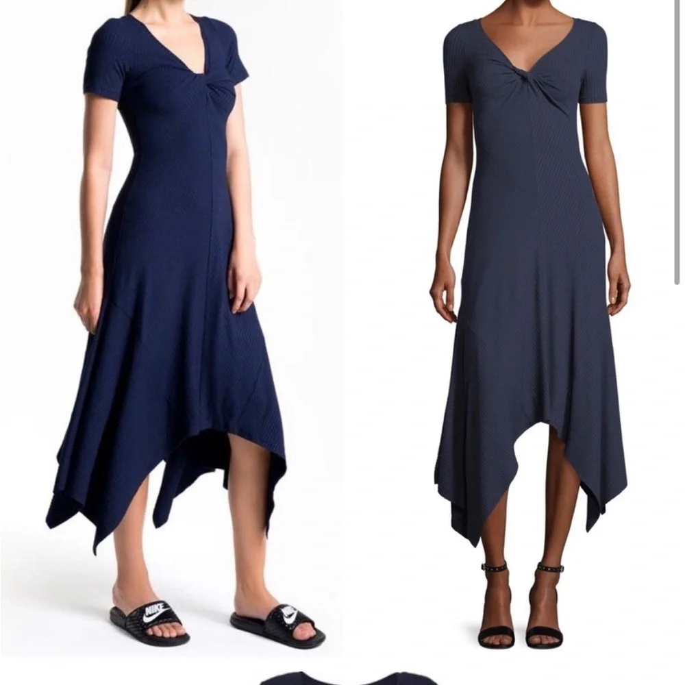 A.L.C navy maxi asymmetric dress perfect from REVOLVE - Picture 2 of 16